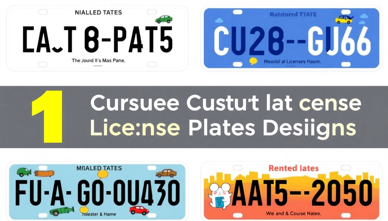 10 Creative Ideas for Your Custom License Plate